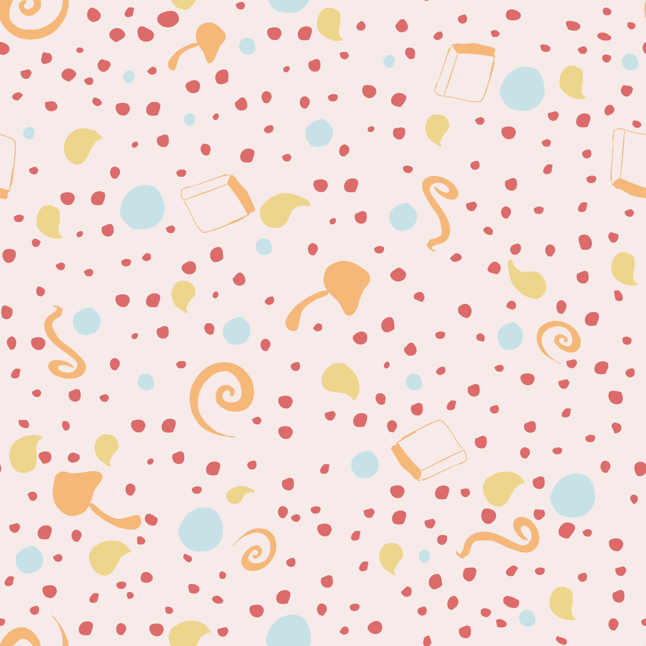 Polka Dot Books, Orange and Yellow